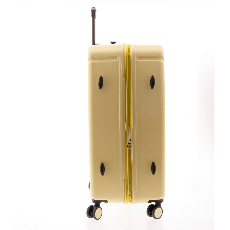 Sport si Outdoor - Articole de voiaj - Trolere - Troler mare extensibil Gladiator Tropical, ABS, cifru, 4 roti duble, MG 2912, 77 cm, galben - Infinity.ro