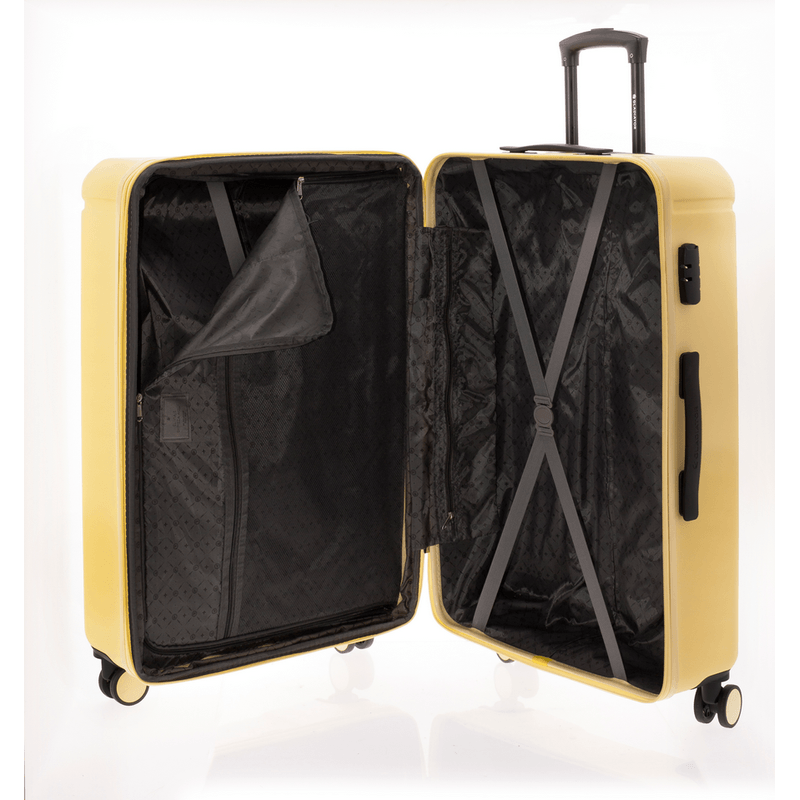 Sport si Outdoor - Articole de voiaj - Trolere - Troler mare extensibil Gladiator Tropical, ABS, cifru, 4 roti duble, MG 2912, 77 cm, galben - Infinity.ro