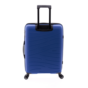 Troler Mediu Extensibil, Polipropilena, Cifru, 4 Roti Duble, Gladiator, Flow, MG 1711 - 68 cm, Albastru