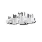 Laptop, Telefoane si Tablete - Telefoane mobile si accesorii - Accesorii Telefoane - Incarcatoare telefoane - Set cu 7 adaptoare Apple pentru priza World Travel, Alb - Infinity.ro