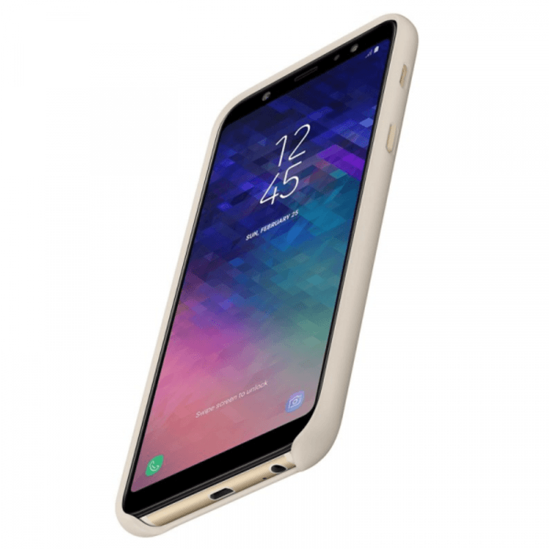 Laptop, Telefoane si Tablete - Telefoane mobile si accesorii - Accesorii Telefoane - Huse telefoane - Husa protectie spate ORIGINALA Samsung Galaxy A6 Plus 2018, capac de potectie, carcasa, Crem - Auriu, BBL352 - Infinity.ro