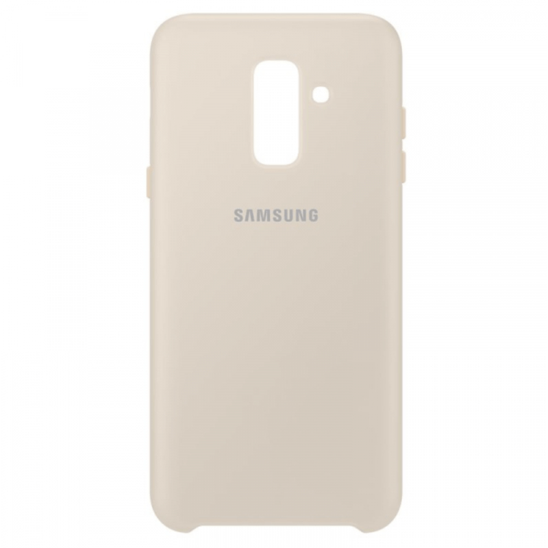 Laptop, Telefoane si Tablete - Telefoane mobile si accesorii - Accesorii Telefoane - Huse telefoane - Husa protectie spate ORIGINALA Samsung Galaxy A6 2018, capac de protectie, carcasa, Crem - Auriu, BBL504 - Infinity.ro