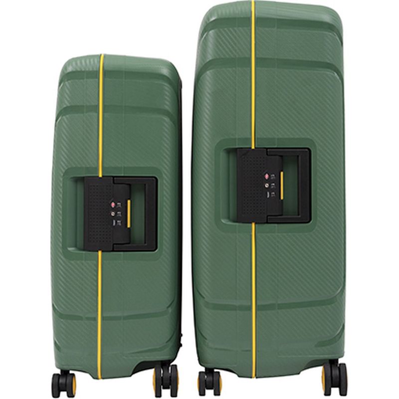 Sport si Outdoor - Articole de voiaj - Trolere - Set Troler, CarryOn, STEWARD, Polipropilena, Cifru TSA, inchidere cu clapeta, 2 Piese, M+L, Verde - Infinity.ro