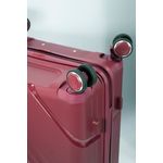 Sport si Outdoor - Articole de voiaj - Trolere - Troler Mare Benzi BZ 5752, Polipropilena, 4 Roti Duble, 78 cm, Grena - Infinity.ro