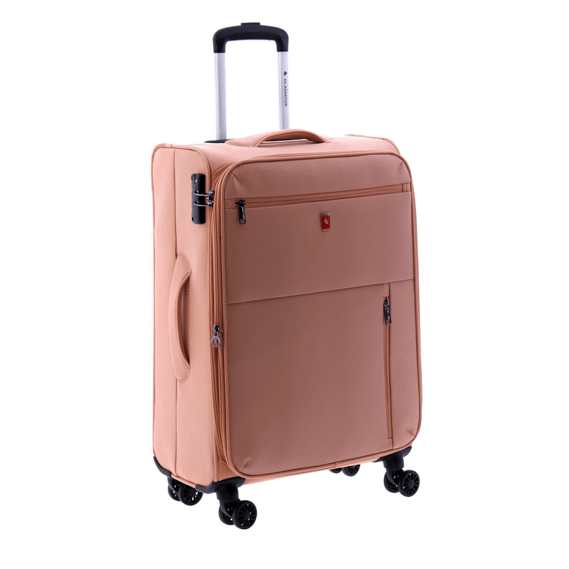 Sport si Outdoor - Articole de voiaj - Trolere - Troler Mediu, Extensibil, 4 Roti Duble, Nylon, Gladiator, Arctic, MG 3711 - 66 cm, Rose - Infinity.ro