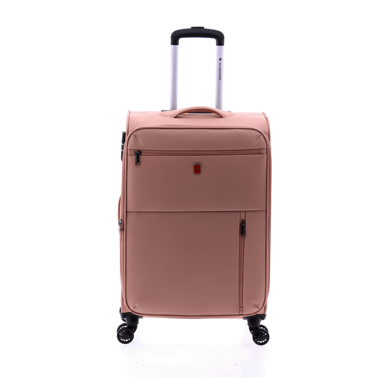 Sport si Outdoor - Articole de voiaj - Trolere - Troler Mediu, Extensibil, 4 Roti Duble, Nylon, Gladiator, Arctic, MG 3711 - 66 cm, Rose - Infinity.ro