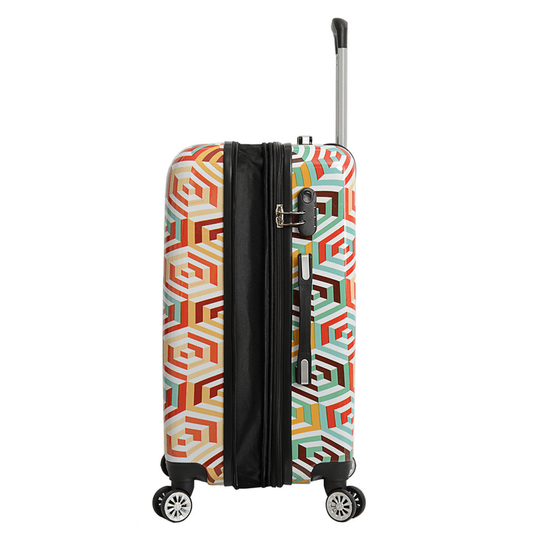 Sport si Outdoor - Articole de voiaj - Trolere - Troler Mare Extensibil Madisson SW36820G, Policarbonat, 4 Roti Duble, 77 cm, Multicolor - Infinity.ro