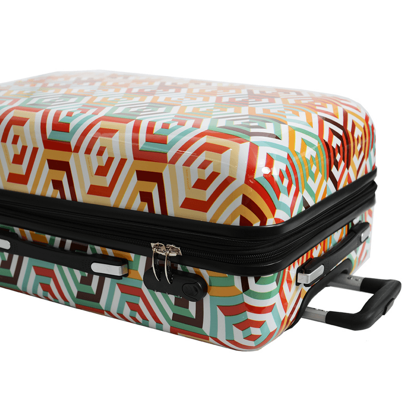 Sport si Outdoor - Articole de voiaj - Trolere - Troler Mare Extensibil Madisson SW36820G, Policarbonat, 4 Roti Duble, 77 cm, Multicolor - Infinity.ro