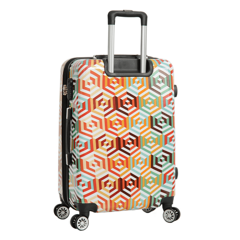 Sport si Outdoor - Articole de voiaj - Trolere - Troler Mare Extensibil Madisson SW36820G, Policarbonat, 4 Roti Duble, 77 cm, Multicolor - Infinity.ro