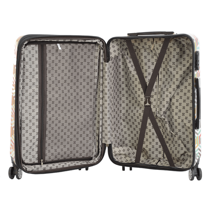 Sport si Outdoor - Articole de voiaj - Trolere - Troler Mare Extensibil Madisson SW36820G, Policarbonat, 4 Roti Duble, 77 cm, Multicolor - Infinity.ro