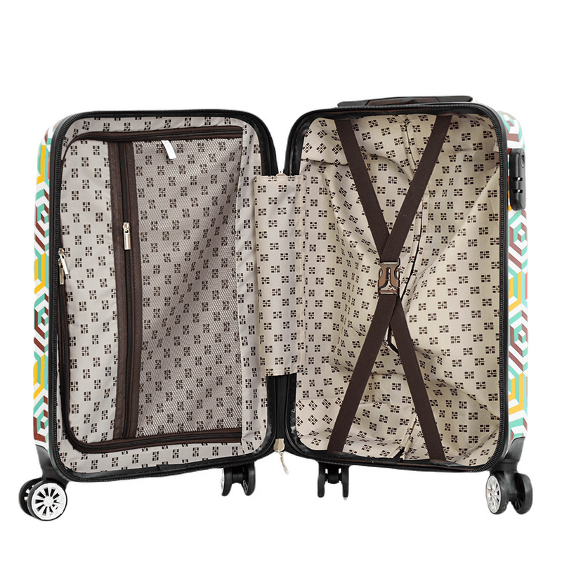 Sport si Outdoor - Articole de voiaj - Trolere - Troler Cabina Madisson SW36820G, Policarbonat, 4 Roti Duble, 55 cm, Multicolor - Infinity.ro