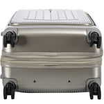 Sport si Outdoor - Articole de voiaj - Trolere - Troler Mare Extensibil Snowball SW31403, Policarbonat, 4 Roti Duble, Cifru TSA, 77 cm, Auriu - Infinity.ro