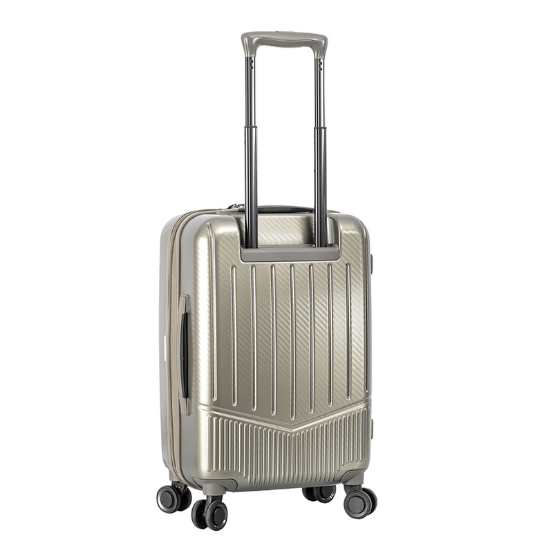 Sport si Outdoor - Articole de voiaj - Trolere - Troler Cabina Snowball SW31403, Compartiment Laptop 14"-15", Policarbonat, 4 Roti Duble, Cifru TSA, 55 cm, Auriu - Infinity.ro