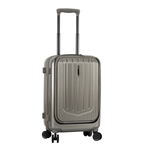 Sport si Outdoor - Articole de voiaj - Trolere - Troler Cabina Snowball SW31403, Compartiment Laptop 14"-15", Policarbonat, 4 Roti Duble, Cifru TSA, 55 cm, Auriu - Infinity.ro