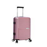 Sport si Outdoor - Articole de voiaj - Trolere - Troler Cabina, Policarbonat, 4 Roti Duble, Fermoar Antifurt, Cifru TSA, Snowball, SW20603 - 55 cm, Rose - Infinity.ro