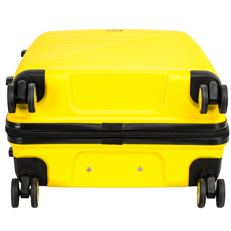 Sport si Outdoor - Articole de voiaj - Trolere - Troler Mediu Madisson SW33703, Polipropilena, 4 Roti Duble, Cifru, 65 cm, Galben - Infinity.ro