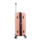 Sport si Outdoor - Articole de voiaj - Trolere - Set 3 trolere Lee Cooper LC32203, policarbonat, 4 roti duble, cifru, rose - Infinity.ro
