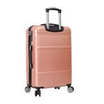 Sport si Outdoor - Articole de voiaj - Trolere - Set 3 trolere Lee Cooper LC32203, policarbonat, 4 roti duble, cifru, rose - Infinity.ro