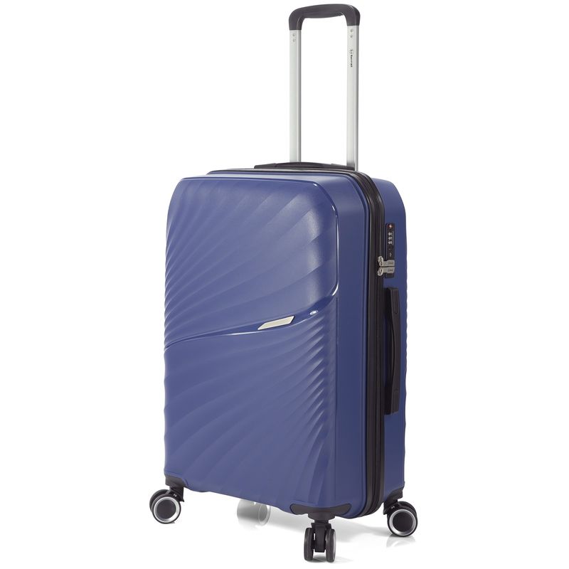 Sport si Outdoor - Articole de voiaj - Trolere - Troler mare Benzi BZ 5755, polipropilena, cifru TSA, 4 roti duble, 76 cm, albastru - Infinity.ro