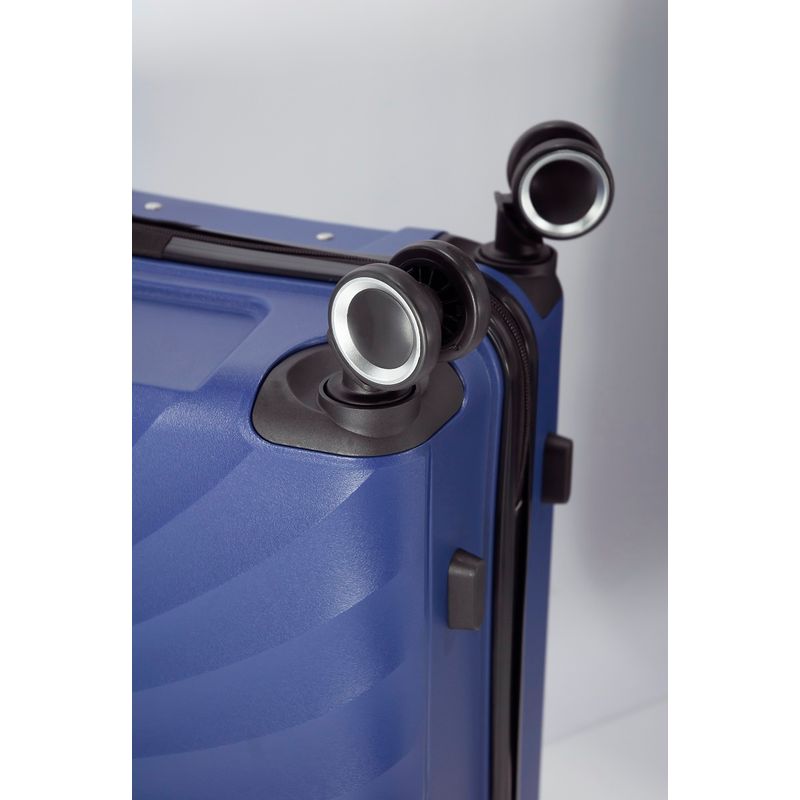 Sport si Outdoor - Articole de voiaj - Trolere - Troler mare Benzi BZ 5755, polipropilena, cifru TSA, 4 roti duble, 76 cm, albastru - Infinity.ro