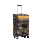 Sport si Outdoor - Articole de voiaj - Trolere - Troler Mare, Extensibil, PVC, 4 Roti Duble, Cifru TSA, Snowball, SW39204 - 79 cm, Maro - Infinity.ro