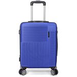 Sport si Outdoor - Articole de voiaj - Trolere - Troler Mare Benzi BZ 5746, ABS, 4 Roti Duble, 76 cm, Albastru - Infinity.ro