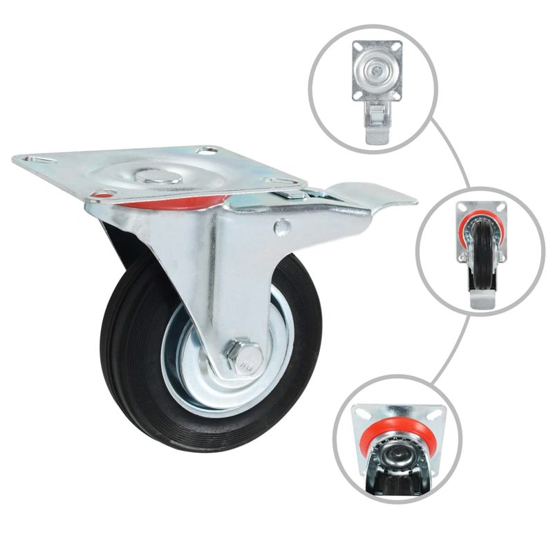 Casa si Gradina - Constructii - Depozitare, transport si protectie - Accesorii echipamente pentru transport si ridicat - Roti, 16 buc., 100 mm - Infinity.ro