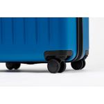 Sport si Outdoor - Articole de voiaj - Trolere - Troler Mic De Cabina Extensibil, Rowex Stripe, Policarbonat, 52 x 34 x 23 cm, Cifru TSA, Albastru - Infinity.ro