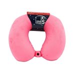 Sport si Outdoor - Articole de voiaj - Accesorii articole de voiaj - Perna de calatorie, pentru adulti, culoare roz, din spuma cu memorie, 30 cm - Infinity.ro