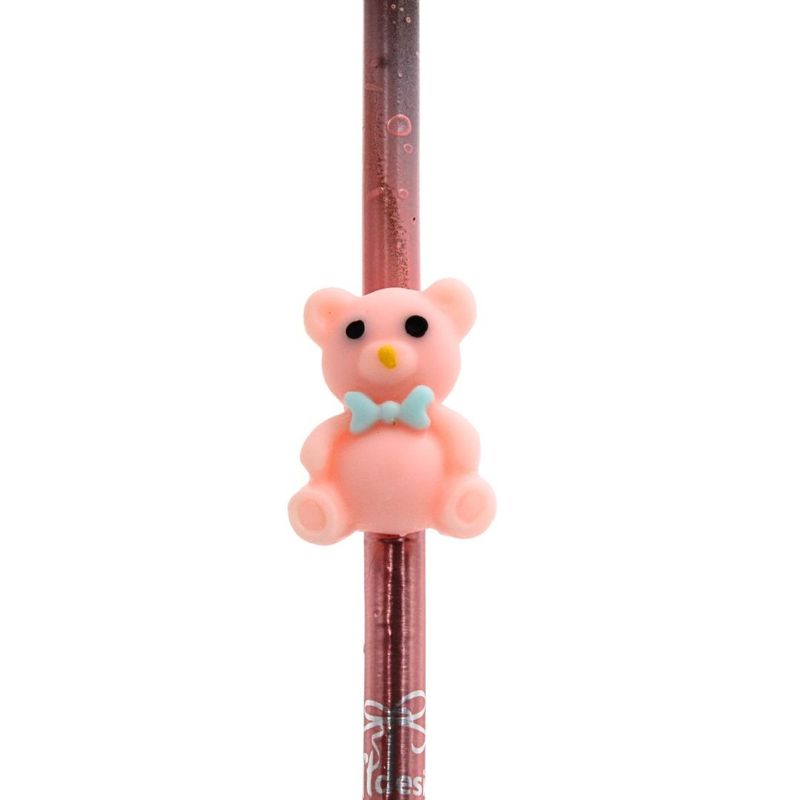 Casa si Gradina - Decoratiuni - Aromaterapie si lumanari - Lumanari si candele - Lumanare figurina pentru tort, Giftdesign, colectia Fairy Tale, model ursulet roz, 15 cm - Infinity.ro