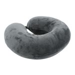 Sport si Outdoor - Articole de voiaj - Accesorii articole de voiaj - Perna de calatorie, pentru adulti, culoare gri, din spuma cu memorie, 30 cm - Infinity.ro