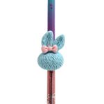 Casa si Gradina - Decoratiuni - Aromaterapie si lumanari - Lumanari si candele - Lumanare figurina pentru tort, Giftdesign, colectia Fairy Tale, model iepuras bleu, 15 cm - Infinity.ro