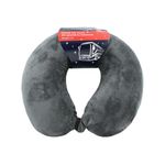 Sport si Outdoor - Articole de voiaj - Accesorii articole de voiaj - Perna de calatorie, pentru adulti, culoare gri, din spuma cu memorie, 30 cm - Infinity.ro