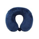 Sport si Outdoor - Articole de voiaj - Accesorii articole de voiaj - Perna de calatorie, pentru adulti, culoare bleumarin, din spuma cu memorie, 30 cm - Infinity.ro