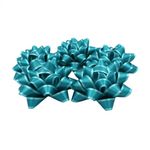 Carti si Birotica - Birotica - Articole ambalare - Set 10 stelute autoadezive, 9 cm, Brizzolari, culoarea turcoaz mat - Infinity.ro