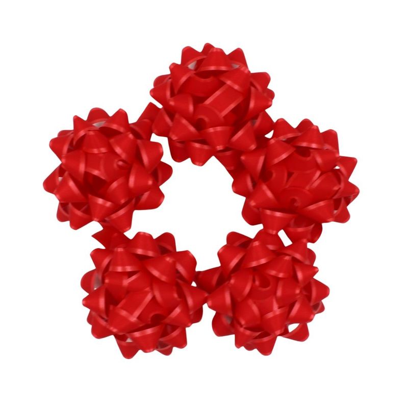 Carti si Birotica - Birotica - Articole ambalare - Set 10 stelute autoadezive, 9 cm, Brizzolari, culoarea rosu mat - Infinity.ro