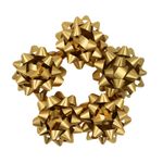 Carti si Birotica - Birotica - Articole ambalare - Set 10 stelute autoadezive, 9 cm, Brizzolari, culoarea auriu metalizat - Infinity.ro