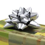 Carti si Birotica - Birotica - Articole ambalare - Set 10 stelute autoadezive, 9 cm, Brizzolari, culoarea argintiu metalizat - Infinity.ro