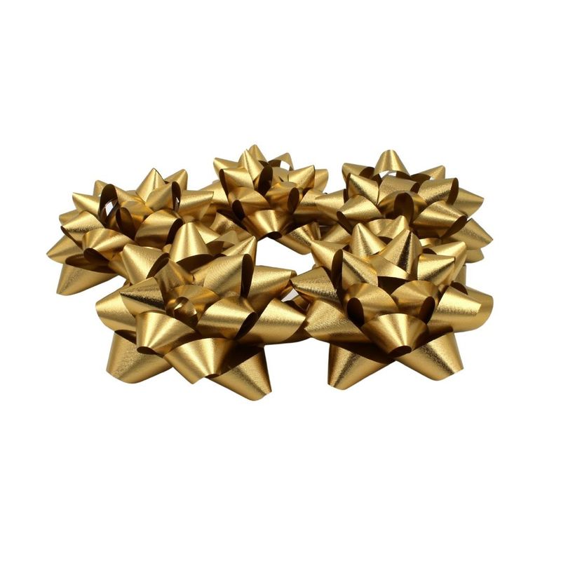 Carti si Birotica - Birotica - Articole ambalare - Set 10 stelute autoadezive, 9 cm, Brizzolari, culoarea auriu metalizat - Infinity.ro