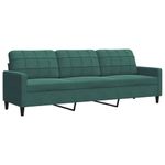 Casa si Gradina - Mobilier - Canapele si coltare - Canapele - Canapea cu 3 locuri, verde inchis, 210 cm, catifea - Infinity.ro