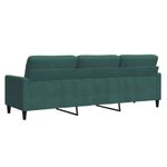 Casa si Gradina - Mobilier - Canapele si coltare - Canapele - Canapea cu 3 locuri, verde inchis, 210 cm, catifea - Infinity.ro