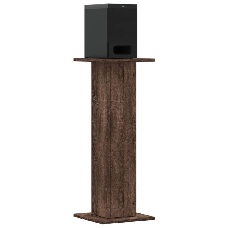 Casa si Gradina - Mobilier - Biblioteci si rafturi - Etajere - Noptiere, 2 buc., maro stejar, 30x30x80 cm, lemn prelucrat - Infinity.ro
