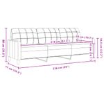Casa si Gradina - Mobilier - Canapele si coltare - Canapele - Canapea cu 3 locuri, gri deschis, 210 cm, material catifea - Infinity.ro