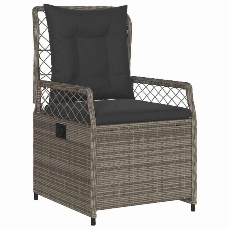 Casa si Gradina - Gradina si terasa - Mobilier exterior - Seturi mobila gradina - Set mobilier gradina cu perne, 9 piese, gri, poliratan - Infinity.ro