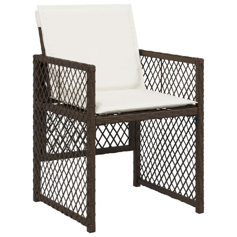 Casa si Gradina - Gradina si terasa - Mobilier exterior - Seturi mobila gradina - Set mobilier de gradina cu perne, 7 piese, maro, poliratan - Infinity.ro