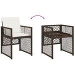 Casa si Gradina - Gradina si terasa - Mobilier exterior - Seturi mobila gradina - Set mobilier de gradina cu perne, 7 piese, maro, poliratan - Infinity.ro