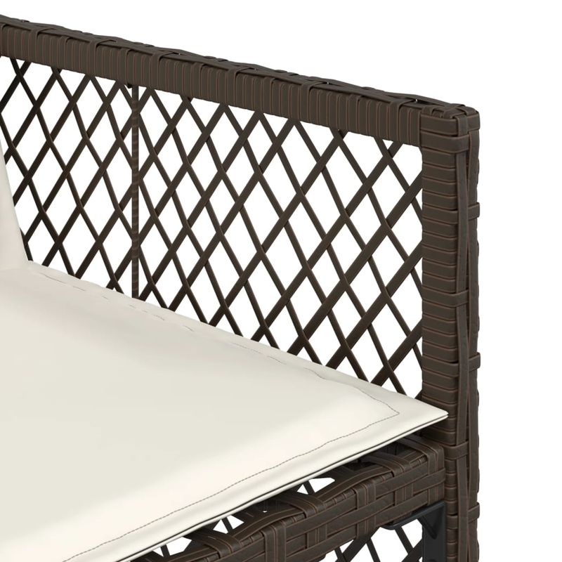 Casa si Gradina - Gradina si terasa - Mobilier exterior - Seturi mobila gradina - Set mobilier de gradina cu perne, 7 piese, maro, poliratan - Infinity.ro