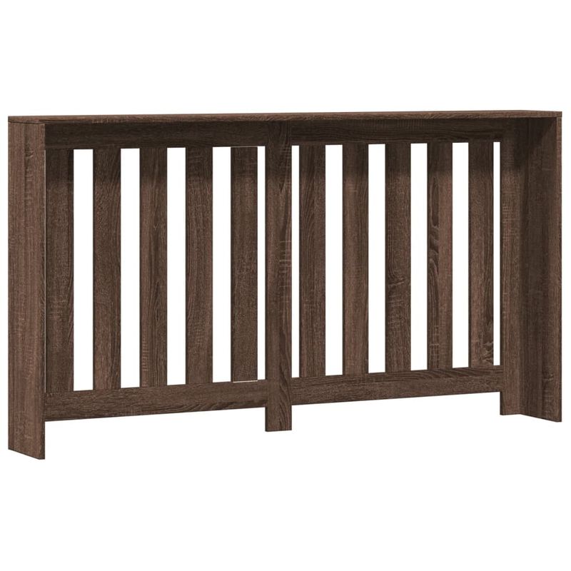 Casa si Gradina - Termice - Calorifere si accesorii - Accesorii calorifere - Masca pentru calorifer stejar maro 149x20x82 cm lemn prelucrat, design lamele verticale - Infinity.ro