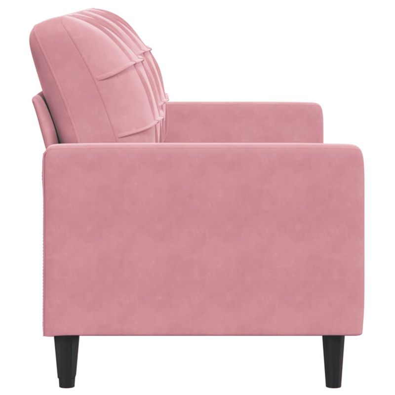 Casa si Gradina - Mobilier - Canapele si coltare - Canapele - Canapea cu 2 locuri, roz, 140 cm, catifea - Infinity.ro
