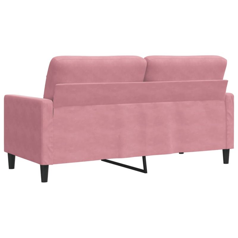 Casa si Gradina - Mobilier - Canapele si coltare - Canapele - Canapea cu 2 locuri, roz, 140 cm, catifea - Infinity.ro
